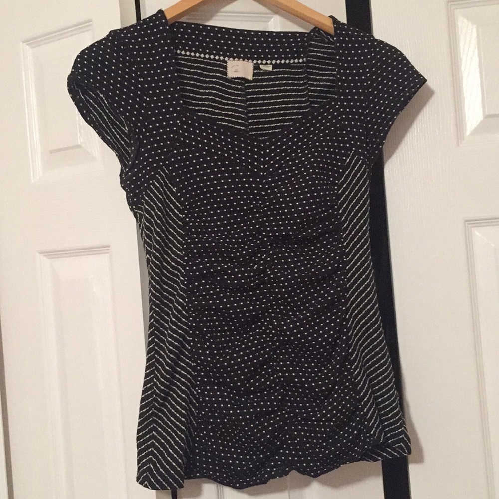 Black top from Anthropologie